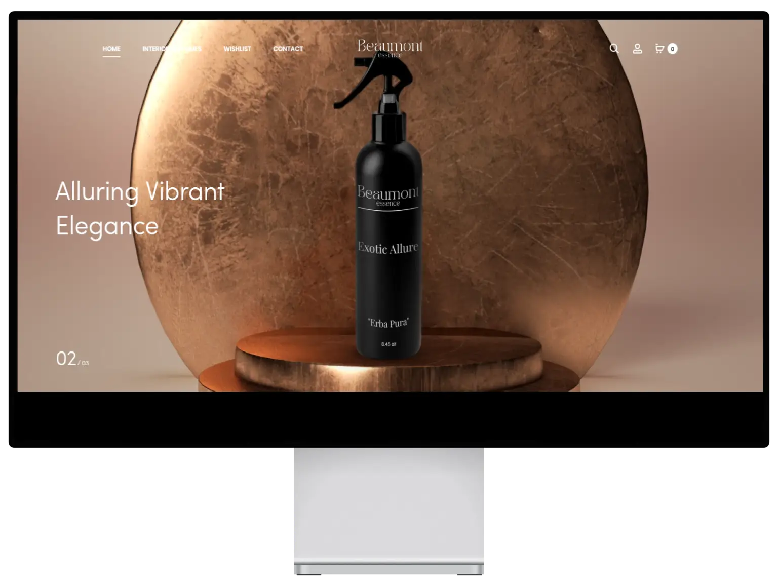 Maquette d’un site e-commerce sur ordinateur portable